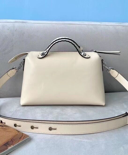 Fendi Medium By The Way Boston Bag 8BL146 Cream